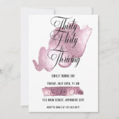 30歳気のあるそぶりをしたの誕生日パーティー 招待状 (正面)