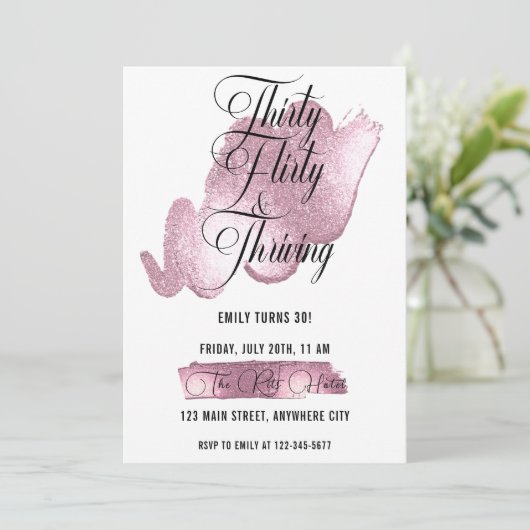 30歳気のあるそぶりをしたの誕生日パーティー 招待状 (スタンド正面)