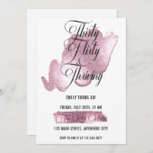 30歳気のあるそぶりをしたの誕生日パーティー 招待状 (正面/裏面)