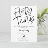 30歳気のあるそぶりをしたの誕生日招待状 招待状 (スタンド正面)