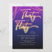 30歳気のあるそぶりをしたの誕生日招待状 招待状 (正面)