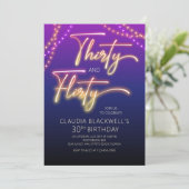 30歳気のあるそぶりをしたの誕生日招待状 招待状 (スタンド正面)