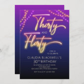 30歳気のあるそぶりをしたの誕生日招待状 招待状 (正面/裏面)