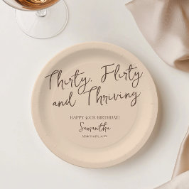 30歳気のあるそぶりをしたの誕生日 ペーパープレート