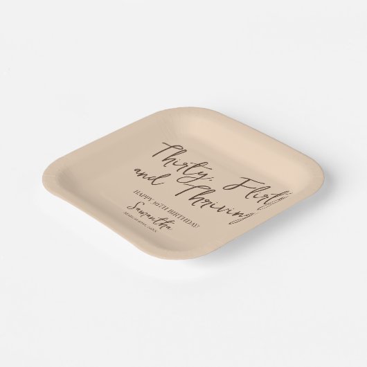 30歳気のあるそぶりをしたの誕生日 ペーパープレート (傾斜あり)