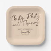 30歳気のあるそぶりをしたの誕生日 ペーパープレート (正面)