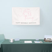 30歳気のあるそぶりをしたピンクモダン30歳の誕生日 横断幕 (トレードショー)