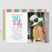 30歳気のあるそぶりをした30歳の誕生日招待状 招待状 (正面/裏面)