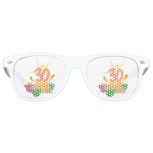 30歳祝の若さ レトロサングラス (正面)