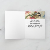 30歳誕生日スイート《鳥》アメリカゴガラ水彩 カード (内部)