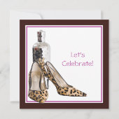 30歳誕生日パーティーシューズ招待状 招待状 (裏面)