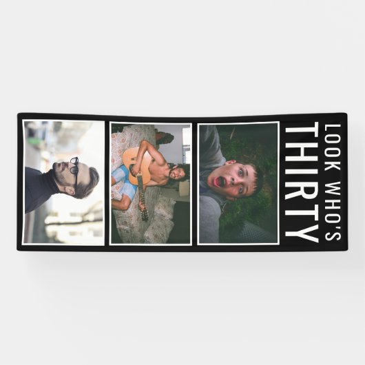 30歳誕生日写真バナー 横断幕 (横)