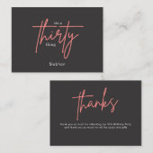 30歳誕生日感謝していだ ノートカード (正面/裏面)