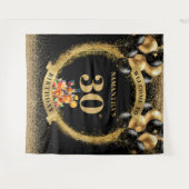 30歳魅力的の誕生日ウイスキーパーティーバナー タペストリー (正面(横))