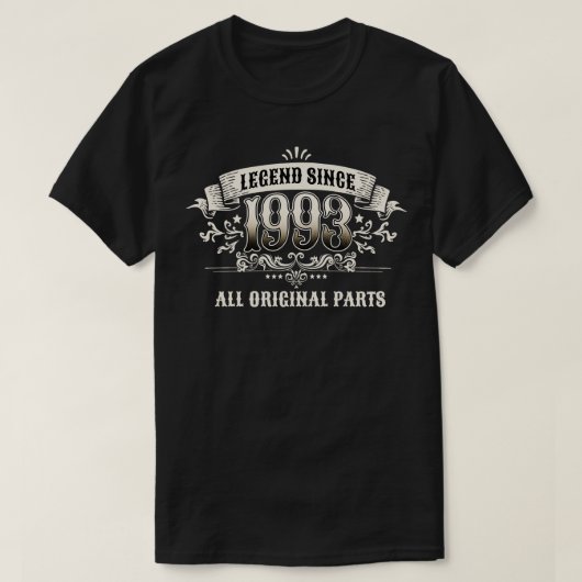 30歳1993年30歳 Tシャツ (デザイン正面)