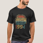 30歳1994年1月ヴィンテージレトロ30誕生 Tシャツ (正面)