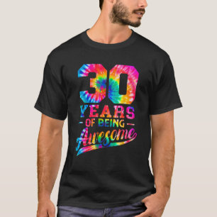 30歳30歳の誕生日絞り染め彼の素晴らし男性 Tシャツ