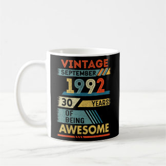30歳30歳ヴィンテージ1992年9月 コーヒーマグカップ