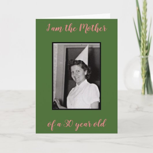 30歳 カード (正面)