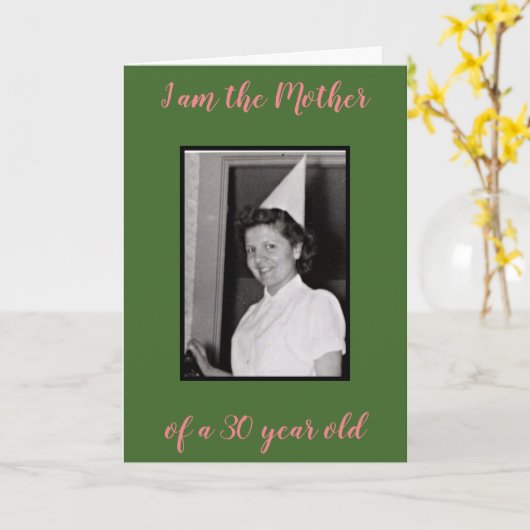 30歳 カード (黄色い花)