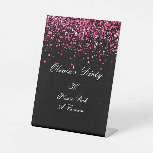 30歳 台座サイン (正面)