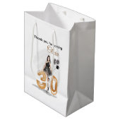 30歳、誕生日おめでとう ミディアムペーパーバッグ (正面アングル)