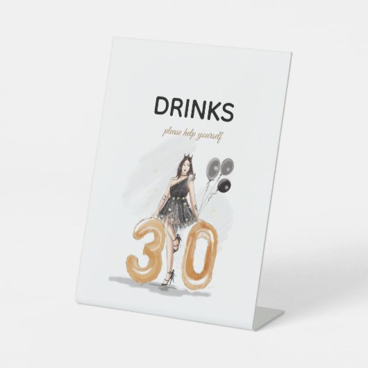 30歳、誕生日おめでとう 台座サイン (正面)