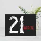 30歳- 21歳-誕生日招待状 招待状 (スタンド正面)