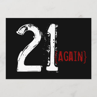 30歳- 21歳-誕生日招待状 招待状