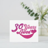 30歳 - 30年愛されてきた ポストカード (スタンド正面)