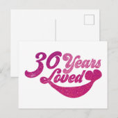 30歳 - 30年愛されてきた ポストカード (正面/裏面)