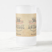 30歳 | 30th誕生日 フロストグラスビールジョッキ (正面右)