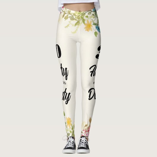 30気のあるそぶりをしたレギンス レギンス (正面)