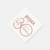 30気のあるそぶりをした歳と赤モダン30歳の誕生日 スタンダードカクテルナプキン (角)