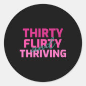 30気のあるそぶりをしたAf Pyの繁栄 ラウンドシール (正面)