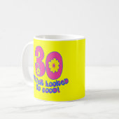 30決してとてもよく見られる! コーヒーマグカップ (正面左)