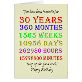 30番目の誕生日のマイルストーン