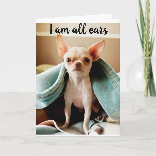 30番目の誕生日・カードについて耳を傾ける カード (正面)