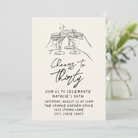 30番目のDodddle応援から30番目のレトロフォト誕生日 招待状 (スタンド正面)