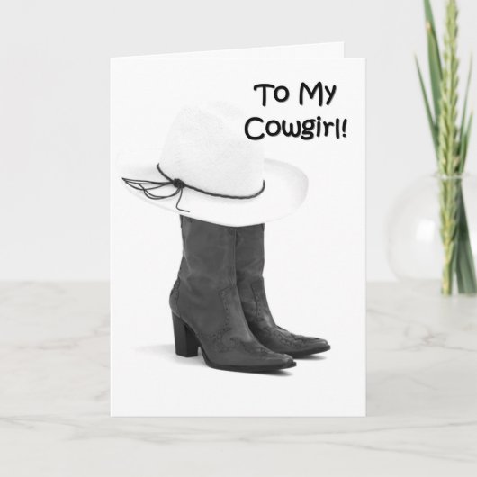 「30番目」の誕生日が私の女性のカーボーイに！ カード (正面)