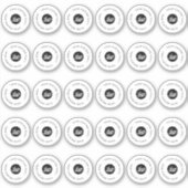 30白または1澄ん.1インチの防水コスメティックロゴ シール (正面)