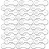 30白ジュエリー価格ラベルバーベルステッカーセット シール (正面)