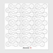 30白ジュエリー価格ラベルバーベルステッカーセット シール (シート)