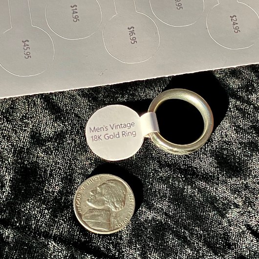 30白ジュエリー価格ラベルバーベルステッカーセット シール