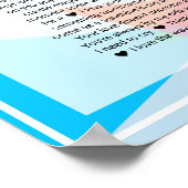 30私たちがあなたを愛する理由幾何学的な虹 ポスター (角)