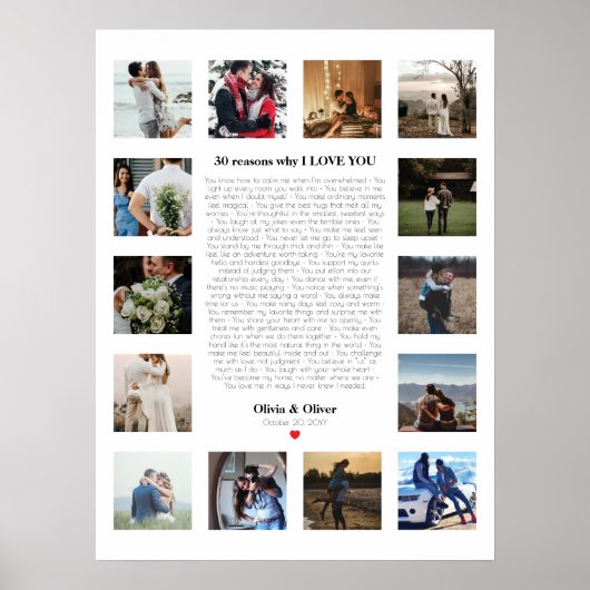 30私は妻のためのギフト愛する理由，ガールフレンド ポスター (正面)