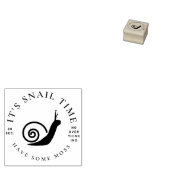 30秒カタツムリ考えのスタンプなし ラバースタンプ (押印)