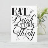 30第30誕生日を食べ、飲み、そして回して下さい 招待状 (スタンド正面)