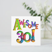 30素晴らし誕生日Tシャツとギフト カード (スタンド正面)