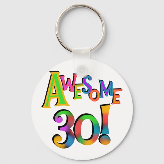 30素晴らし誕生日Tシャツとギフト キーホルダー (正面)